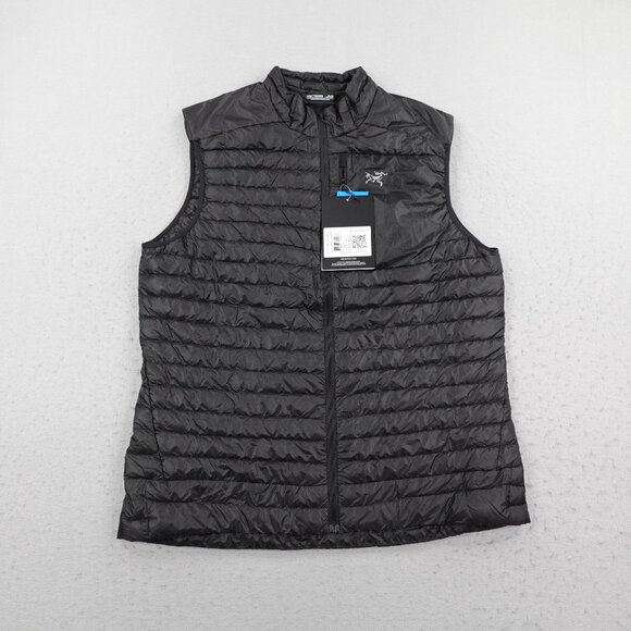 Arcteryx Vest Mens XL Black Cerium SL Sleeveless Puffer Quilted Goose Down NEW - Picture 1 of 11